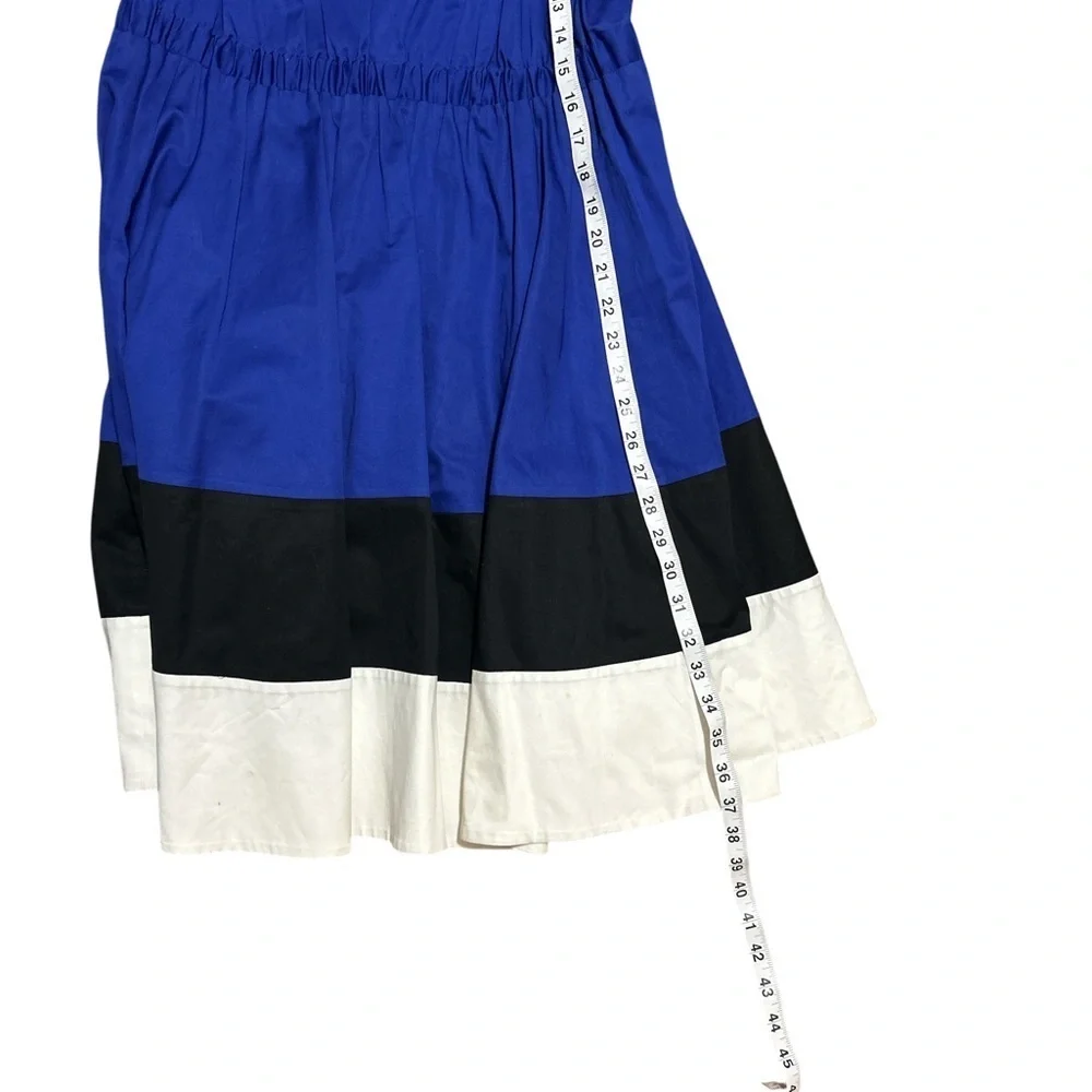 Kate Spade Cobalt Blue Colorblock Dress Sleeveless Fit Flare Size 4